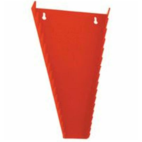 Homepage Wrench Gripper Rack - 16 Slots Red Plastic Tapered Sides HO322880